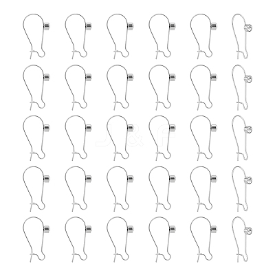 30Pcs 304 Stainless Steel Hoop Earrings Findings STAS-UN0049-86-1