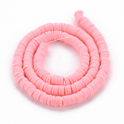 Handmade Polymer Clay Bead Strands CLAY-T002-6mm-59-1