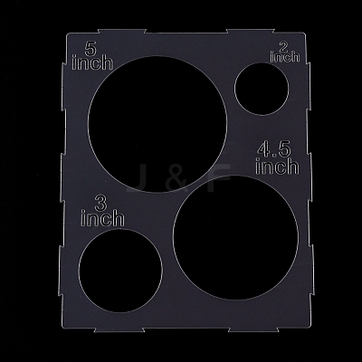 11 Holes Collapsible Plastic Balloon Sizer Box TOOL-WH0119-25-1