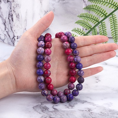 2 Strands 2 Colors Natural American Turquoise Beads Strands G-SZ0001-34D-1