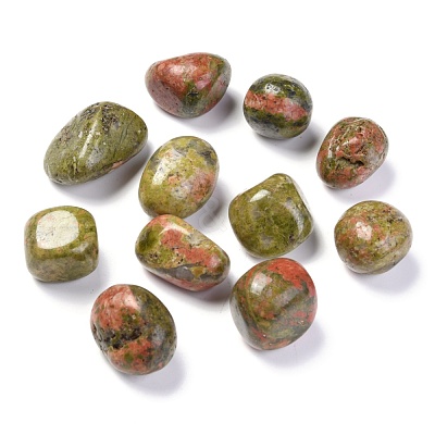 Natural Unakite Beads G-M368-09A-1