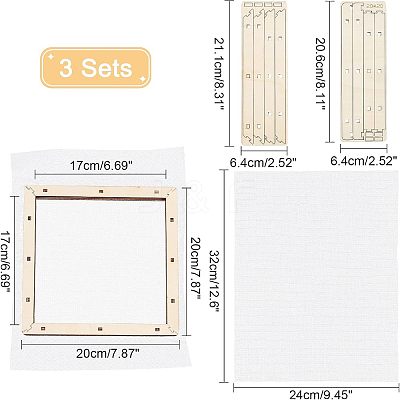 Basswood Assembled Paper Making Frame DIY-WH0001-74-1