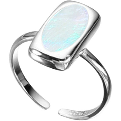 Brass & Shell Cuff Open Rings for Women FS-WGA6CCE-01-1