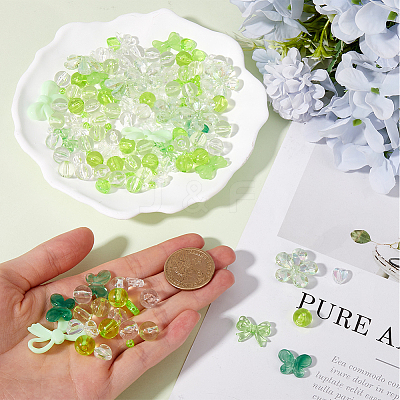 Transparent Mixed Styles Acrylic Beads TACR-SC0001-27B-1