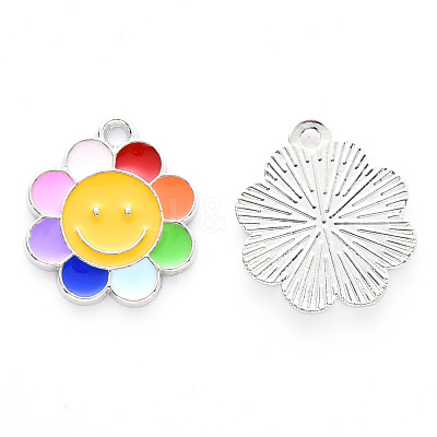 Alloy Enamel Pendants X-ENAM-N054-009-P-1