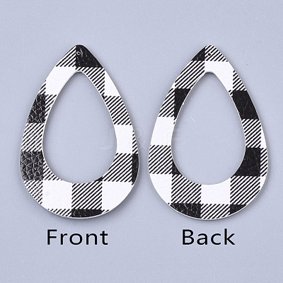 PU Leather Big Pendants X-FIND-T020-114E-1