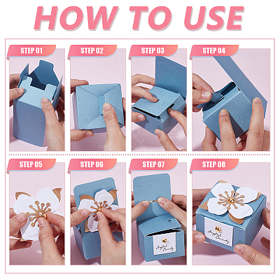 Cardboard Candy Storage Boxes CON-WH0816-027G-1