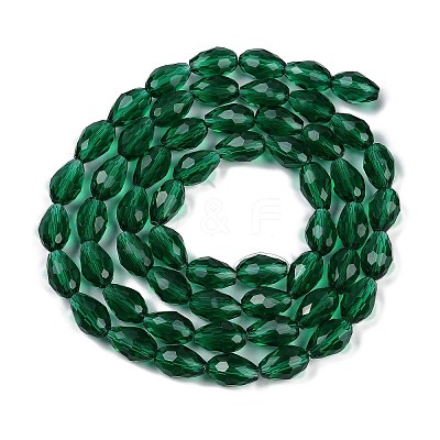 Transparent Glass Beads Strands X-EGLA-N013-T10mm-D24-1