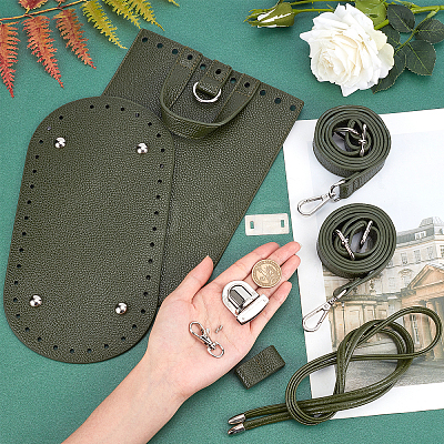 PU Leather Shoulder Bag Making Kits DIY-WH0209-77-1
