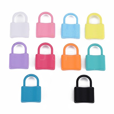 Spray Painted Alloy Pendants PALLOY-S132-238-RS-1