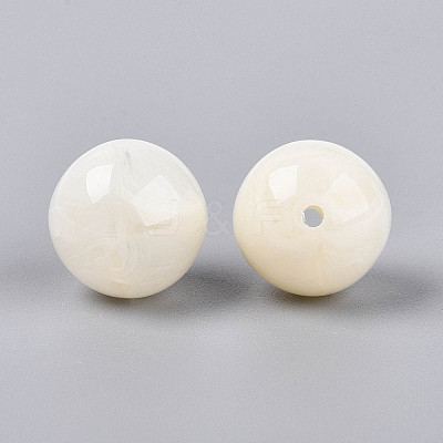 Round Acrylic Imitation Gemstone Beads OACR-R029-16mm-29A-1