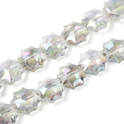 Electroplate Transparent Glass Beads EGLA-H112-04HP-02-1