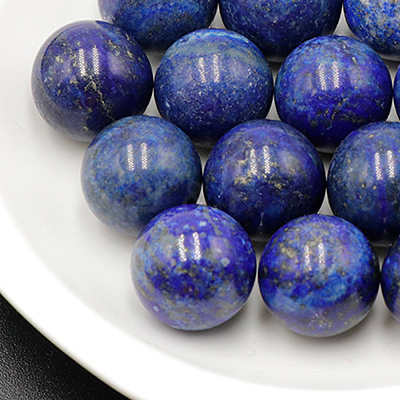 Dyed Natural Lapis Lazuli Round Beads G-I170-16mm-20-1