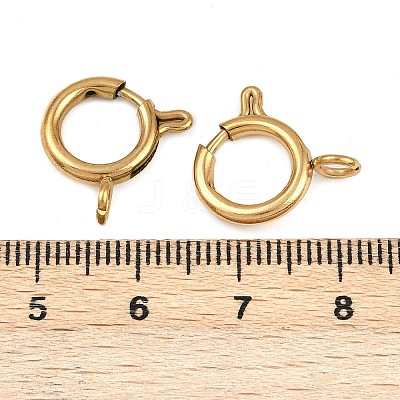 304 Stainless Steel Spring Ring Clasps STAS-B095-05F-G-1