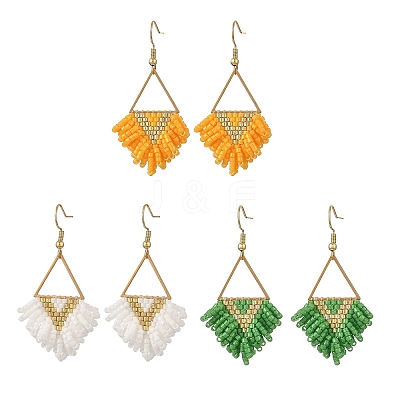 304 Stainless Steel Dangle Earrings EJEW-MZ00806-1
