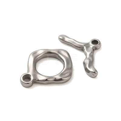 Non-Tarnish 304 Stainless Steel Toggle Clasps STAS-Q324-07P-1