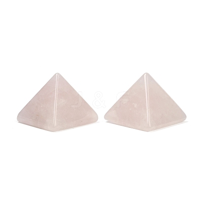 Natural Rose Quartz Orgonite Pyramid Display Decorations G-C186-07M-1