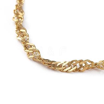 304 Stainless Steel Singapore Chain Necklaces NJEW-JN02662-04-1