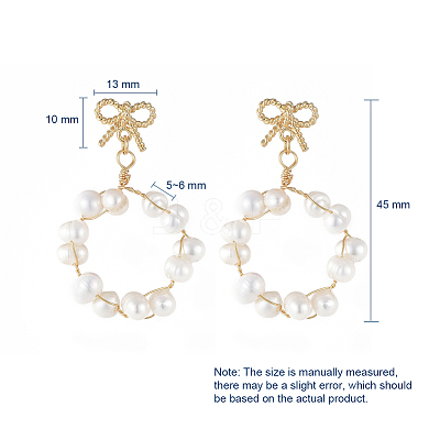 Dangle Stud Earrings EJEW-JE03750-1