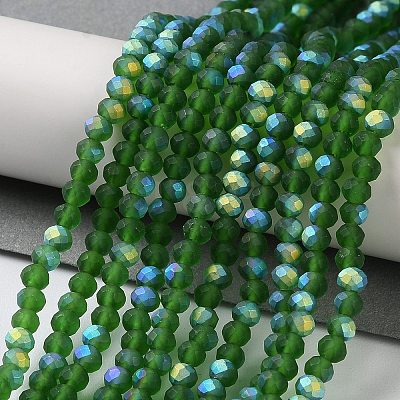 Imitation Jade Glass Beads Strands EGLA-A034-T3mm-MB24-1