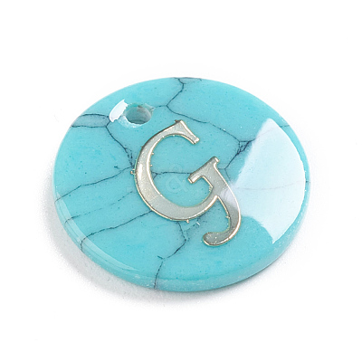 Synthetic Turquoise Charms G-L561-001G-1