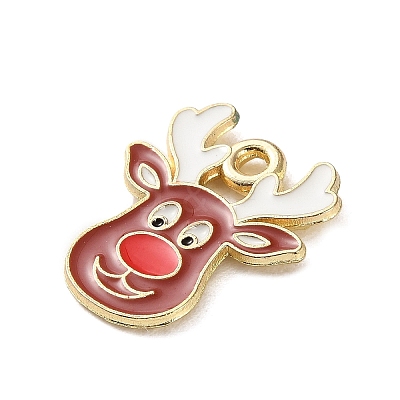 Christmas Theme Alloy Enamel Pendants ENAM-K074-03C-1