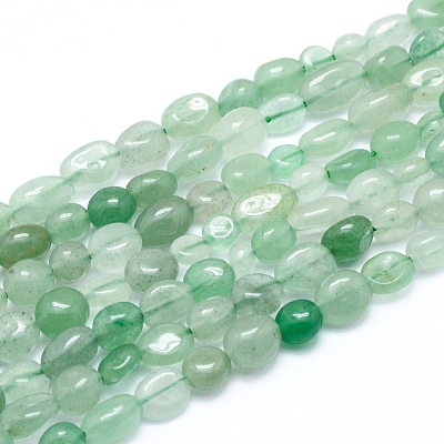 Natural Green Aventurine Beads Strands G-L550A-04-1