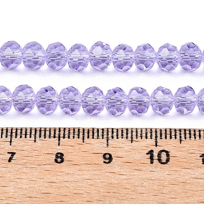 Transparent Glass Beads Strands GLAA-T023-8mm-B01-1