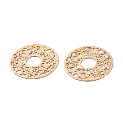 Rack Plating Brass Connector Charms KK-Q792-08LG-1