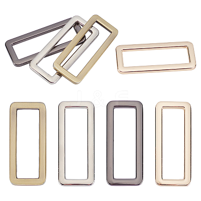 8Pcs 4 Color Zinc Alloy Ring FIND-PH0002-46-1