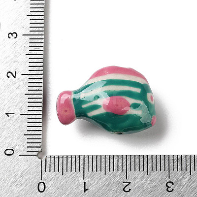 Handmade Porcelain Beads PORC-Z006-02B-1