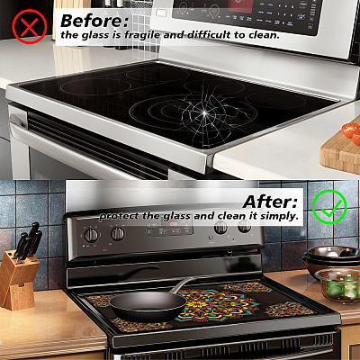 1Pc Cloth Induction Cooktop Protector Mats AJEW-GA0006-58C-1