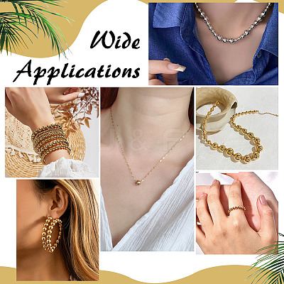240Pcs 3 Styles Brass Solid Beads KK-ME0002-70-1