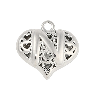 Hollow Brass Pendants for Valentine's Day KK-M289-03N-P-1