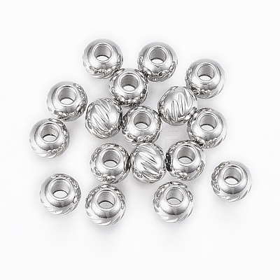 Tarnish Resistant 304 Stainless Steel Beads STAS-G154-36-4mm-1