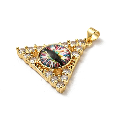 Real 18K Gold Plated Brass Pendants KK-L209-007G-06-1