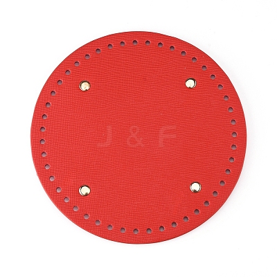 PU Leather Flat Round Bag Bottom FIND-PH0016-001E-1