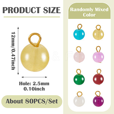 Glass Round Pendants PALLOY-TADJ00001-03-1