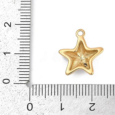 304 Stainless Steel Enamel Pendants STAS-I325-062G-02-1