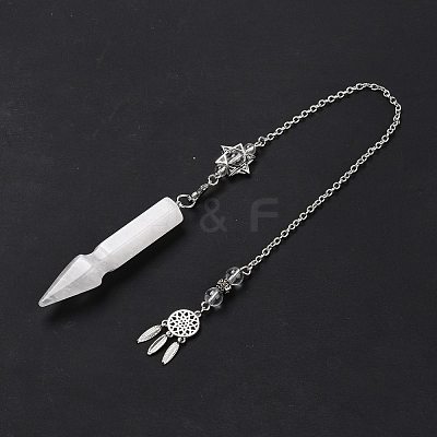Natural Quartz Crystal Pointed Dowsing Pendulums G-I322-01P-06-1