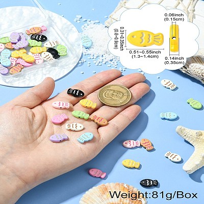 45Pcs 9 Colors Baking Paint Alloy Beads FIND-CJ0003-26-1
