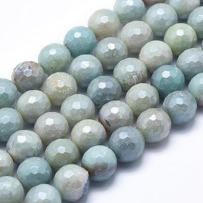 Natural Amazonite Beads Strands G-O164-02-10mm-1