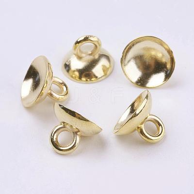 Plastic Bead Cap Pendant Bails KY-K003-02B-1