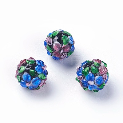 Handmade Bumpy Lampwork Beads LAMP-E021-07D-1