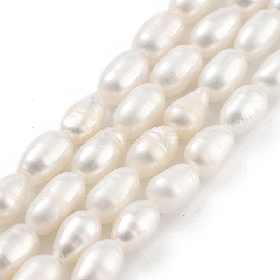 Natural Cultured Freshwater Pearl Beads Strands PEAR-P062-06F-1