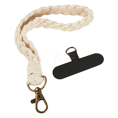 Cotton Braided Mobile Straps AJEW-TAC0030-030A-1