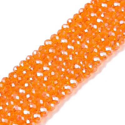 Electroplate Glass Beads Strands EGLA-A044-T2mm-A25-1