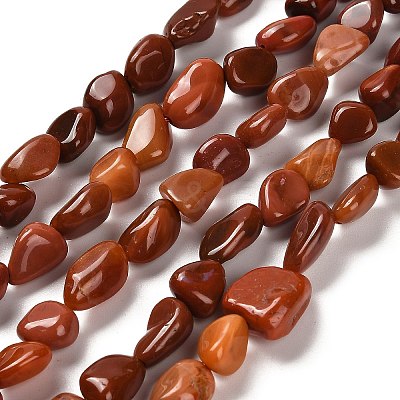 Natural Red Agate Beads Strands G-P497-01E-44-1