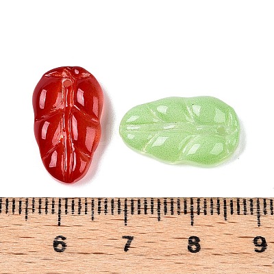 Gradient Color Baking Paint Glass Pendants DGLA-N005-04-1