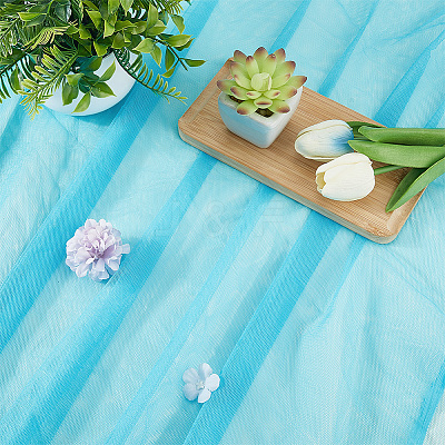 Polyester Mesh Fabric DIY-WH20009-40R-1
